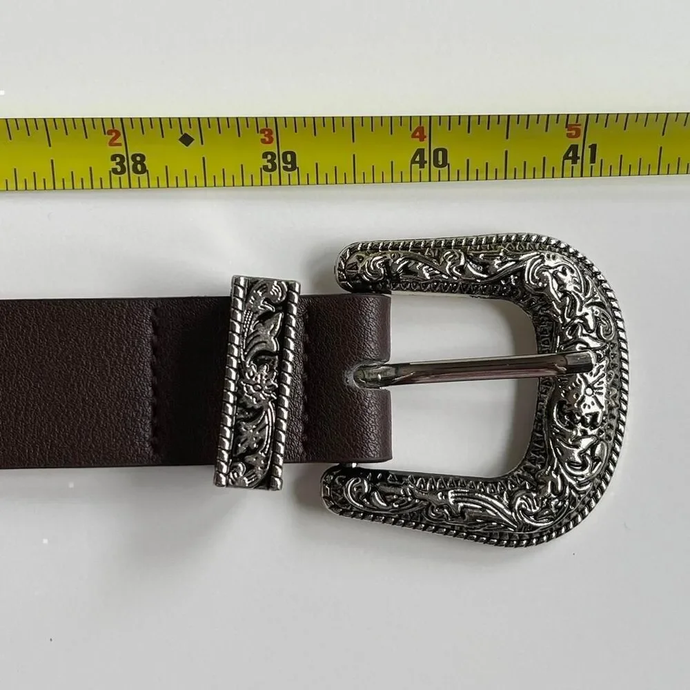 brown simple american western cowboy boho belt